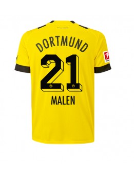 Borussia Dortmund Donyell Malen #21 Heimtrikot 2022-23 Kurzarm